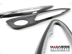 Alfa Romeo Giulia Interior Door Handle Surround Trim Set - Carbon Fiber